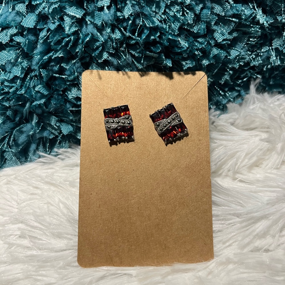 Vintage Art Deco style marcasite earrings